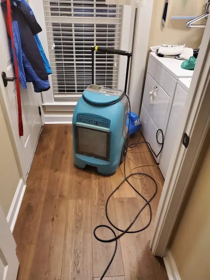 Commercial dehumidifier deployed for Flood Damage Cleanup in Sidney