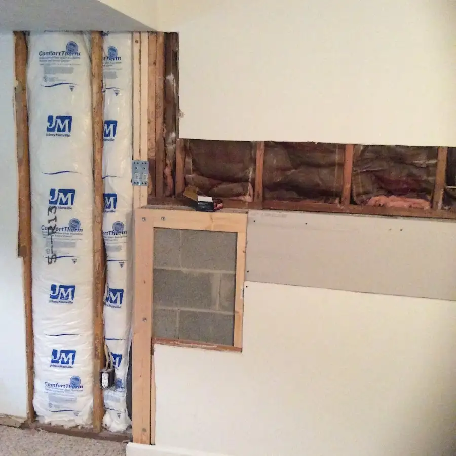 Wall insulation replacement during Odor Removal & Deodorization in Sidney